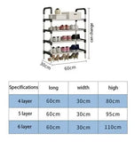 ORGANIZADOR ZAPATERO METÁLICO 6 NIV