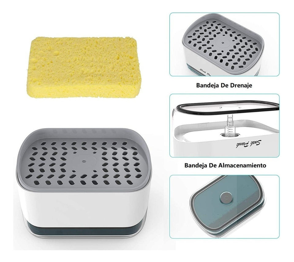 DISPENSADOR  DE JABÓN PARA COCINA PLATOS
