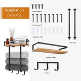 TOALLERO ORGANIZADOR SOPORTE TOALLA BAÑO