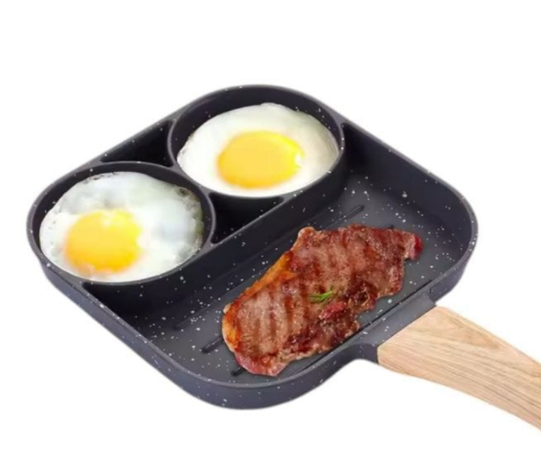 SARTEN ANTIADHERENTE 3 PUESTOS COCINA