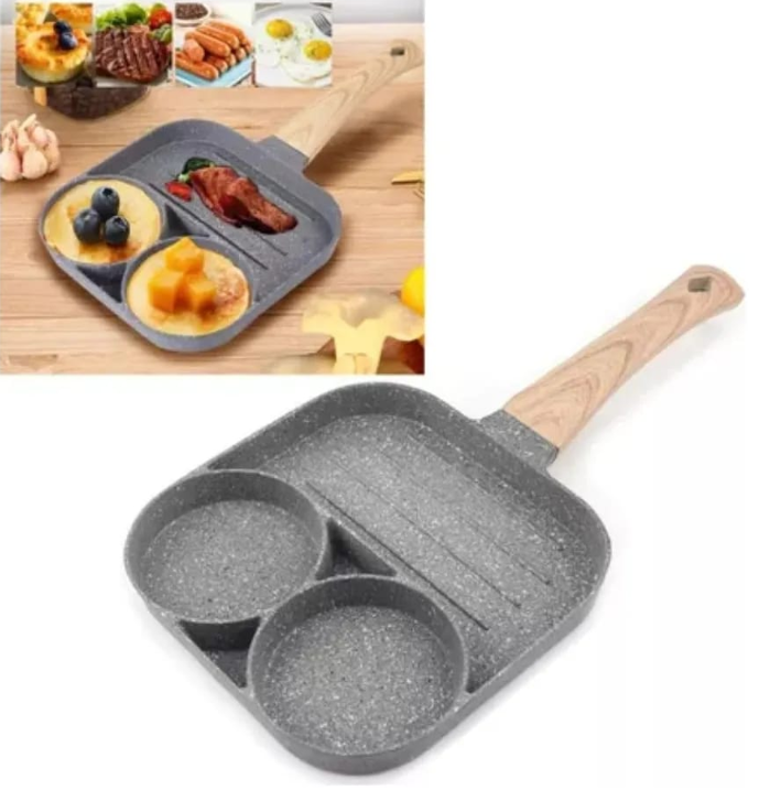 SARTEN ANTIADHERENTE 3 PUESTOS COCINA