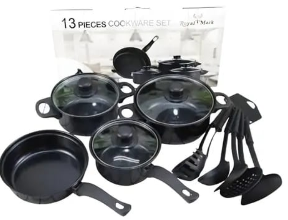 SET DE OLLAS 13 PCS +UTENCILIOS COCINA