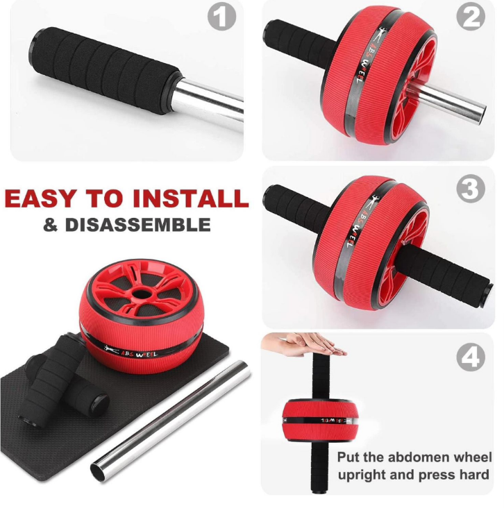 RUEDA ABDOMINAL RODILLO GRUESO TIPO BARR