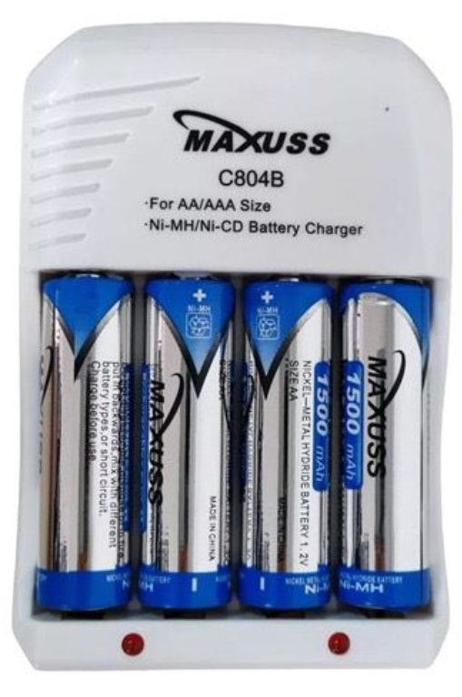 CARGADOR BATERIAS PILAS RECARGABLE MAXU