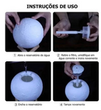 LAMPARA HUMIDIFICADOR DISEÑO DE LUNA