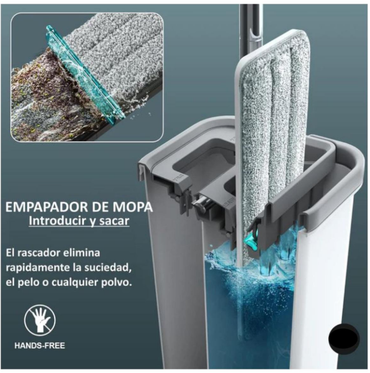 TRAPERO MOPA PLANO CUBO ESCURRIDOR