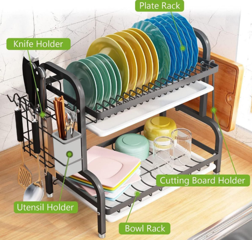 ESTANTE ESCURRIDOR DE COCINA PARA PLATOS