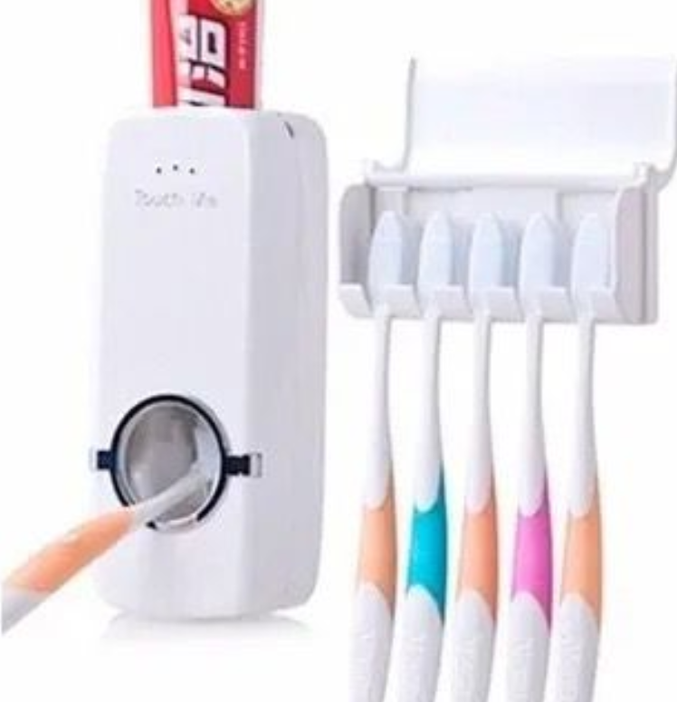 DISPENSADOR CREMA DENTAL Y CEPILLOS